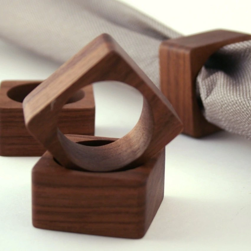 Kişiye Özel - Ahşap Peçete Süsü Kare