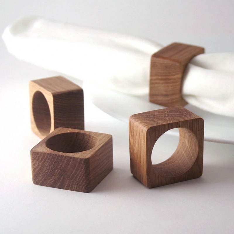 Kişiye Özel - Ahşap Peçete Süsü Kare