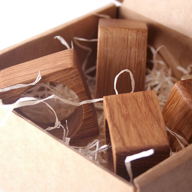 Kişiye Özel - Ahşap Peçete Süsü Kare