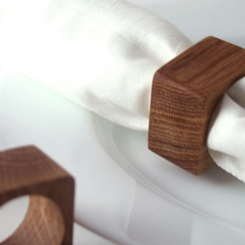 Kişiye Özel - Ahşap Peçete Süsü Kare