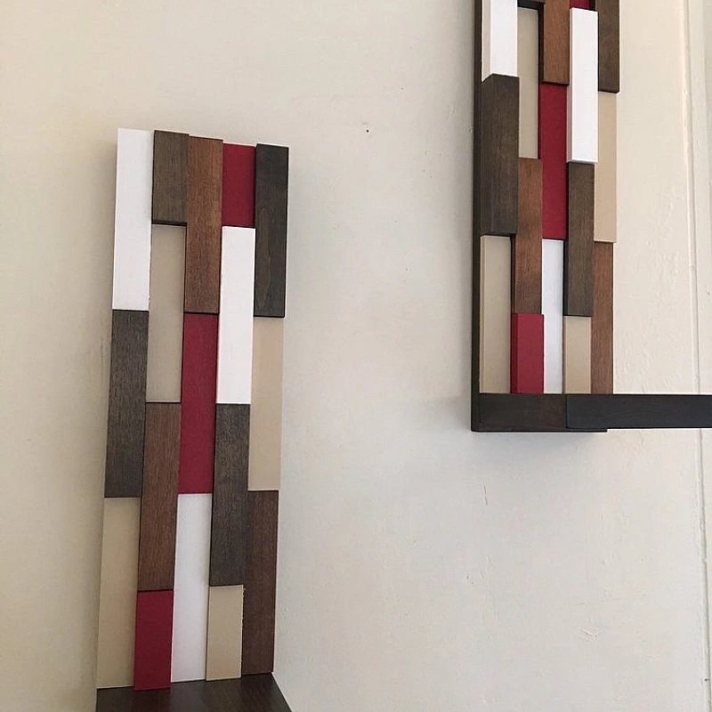 Kişiye Özel - Ahşap Duvar Rafı Part Tasarım 1 Adettir.