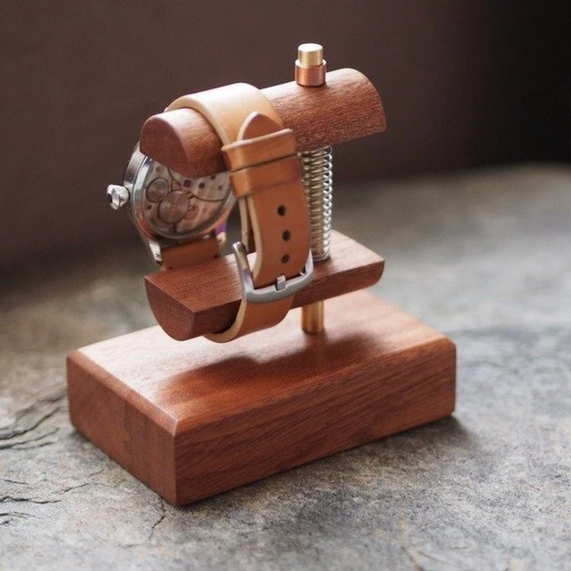 Kişiye Özel - Ahşap Tasarım Tekli Saat Standı