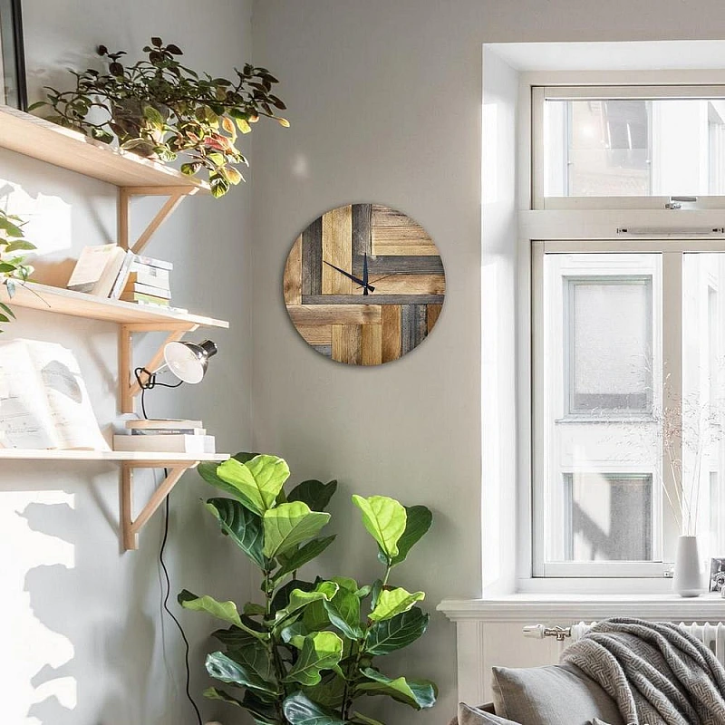 Kişiye Özel - Ahşap Saat Tasarım Yama