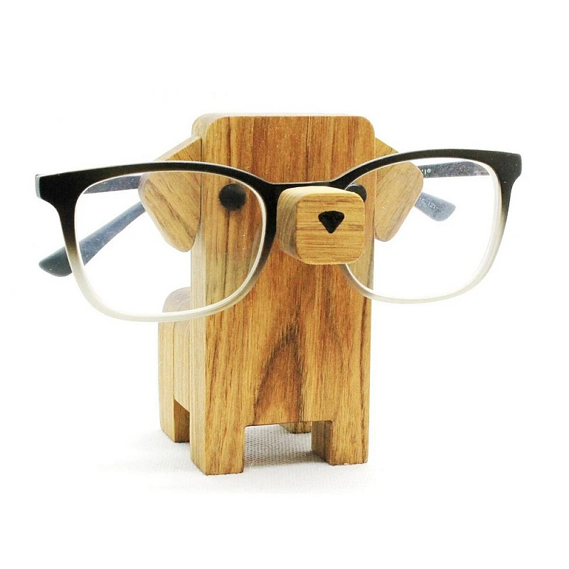Kişiye Özel - Ahşap Dachshund Tasarım Gözlük Standı