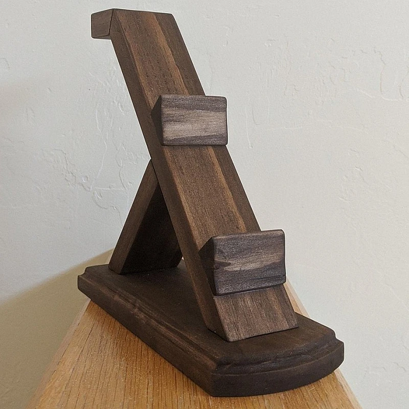 Kişiye Özel - Ahşap Headset Tasarım Konsol Kol ve Kulaklık Standı