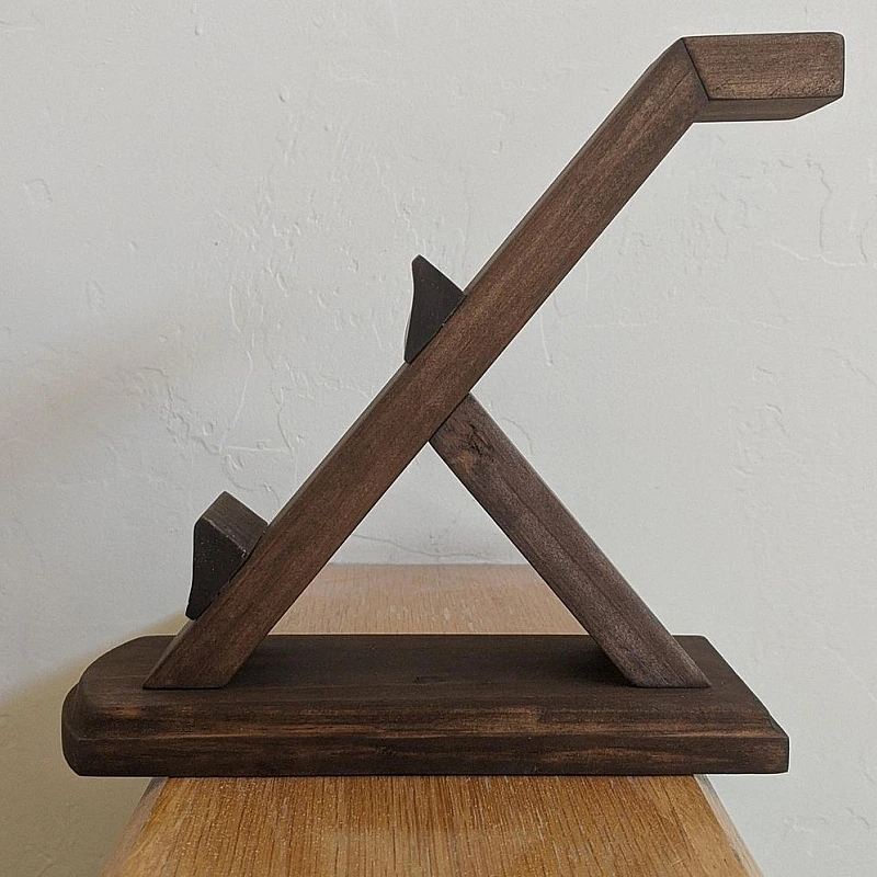 Kişiye Özel - Ahşap Headset Tasarım Konsol Kol ve Kulaklık Standı