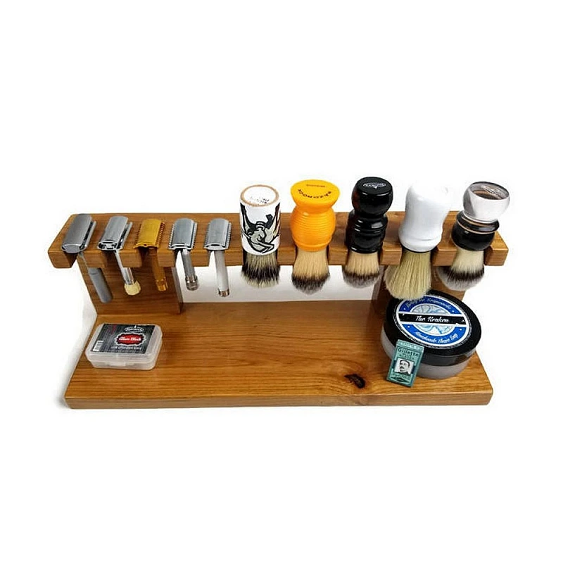 Kişiye Özel - Ahşap Tıraş Fırça Razor Tasarım Standı