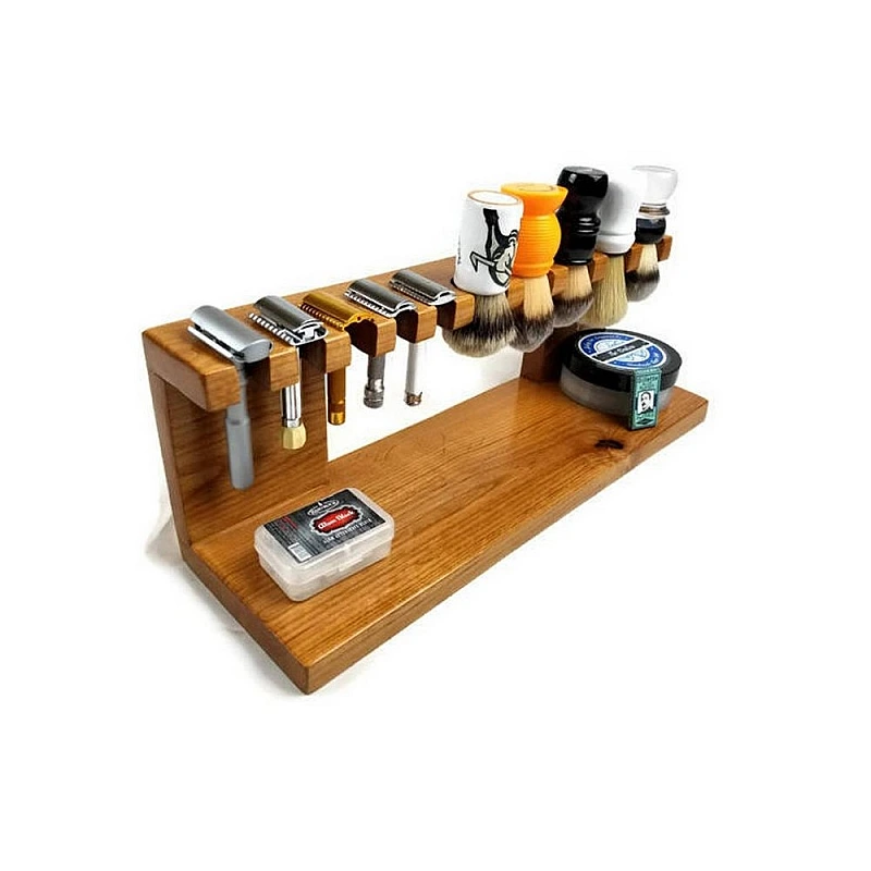 Kişiye Özel - Ahşap Tıraş Fırça Razor Tasarım Standı