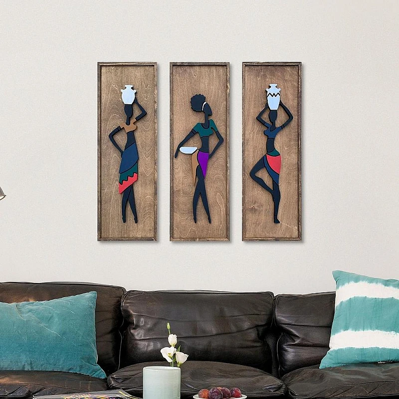 Kişiye Özel - Ahşap Tablo Tasarım Afrika Serisi