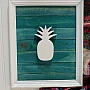 Kişiye Özel - Ahşap Ananas Tablo