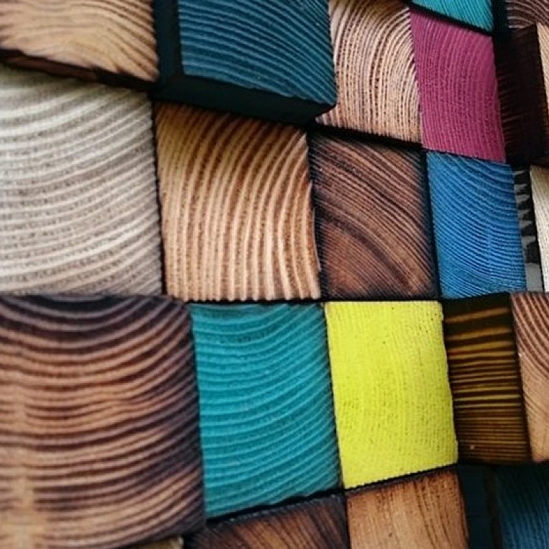 Kişiye Özel - Ahşap Colour Rengi Tablo