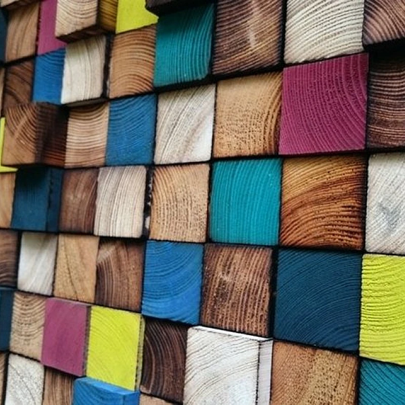 Kişiye Özel - Ahşap Colour Rengi Tablo