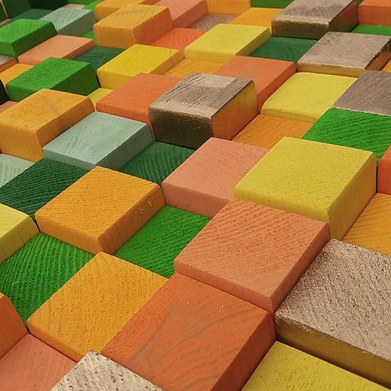 Kişiye Özel - Ahşap Jelibon Rengi Tablo