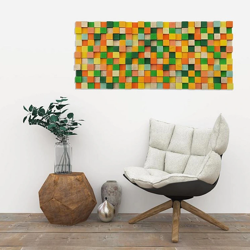 Kişiye Özel - Ahşap Jelibon Rengi Tablo