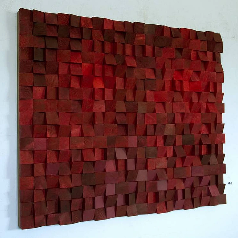 Kişiye Özel - Ahşap Kırmızının Rengi Tablo