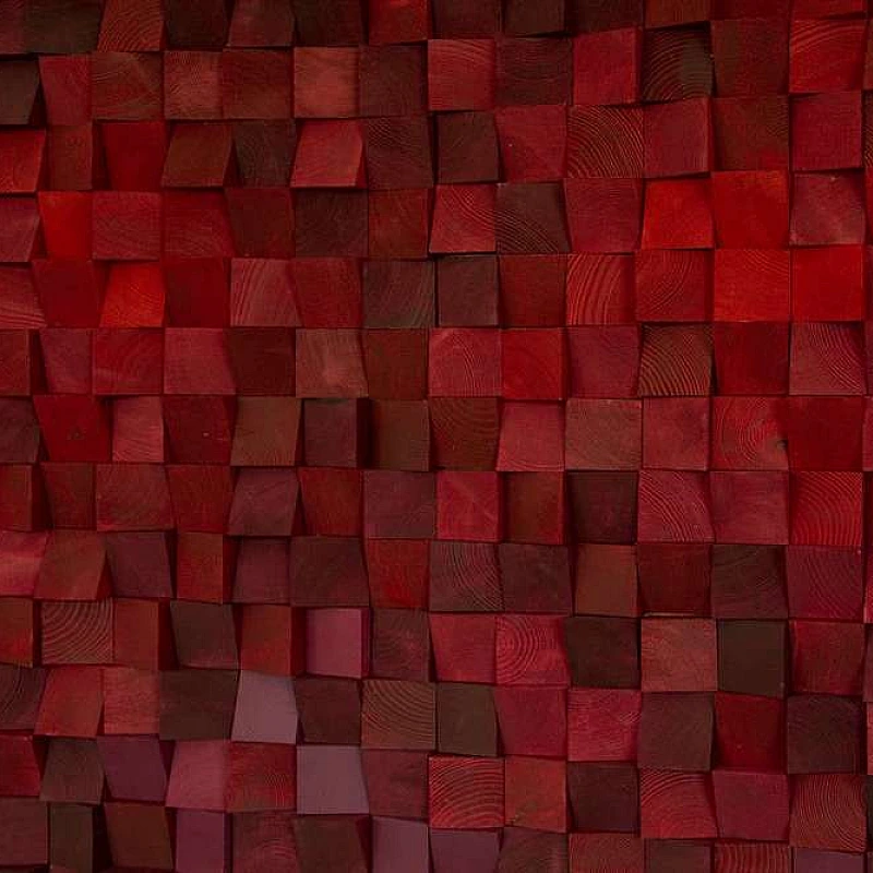 Kişiye Özel - Ahşap Kırmızının Rengi Tablo