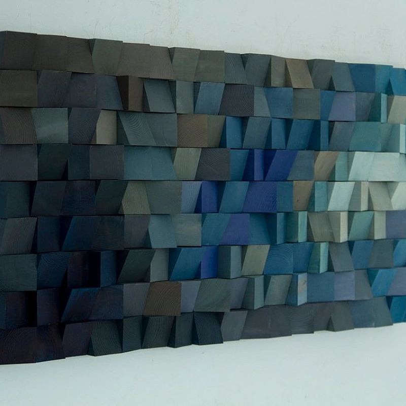 Kişiye Özel - Ahşap Mavinin Rengi Tablo