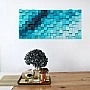 Kişiye Özel - Ahşap Turkuaz Lacivertin Rengi Tablo