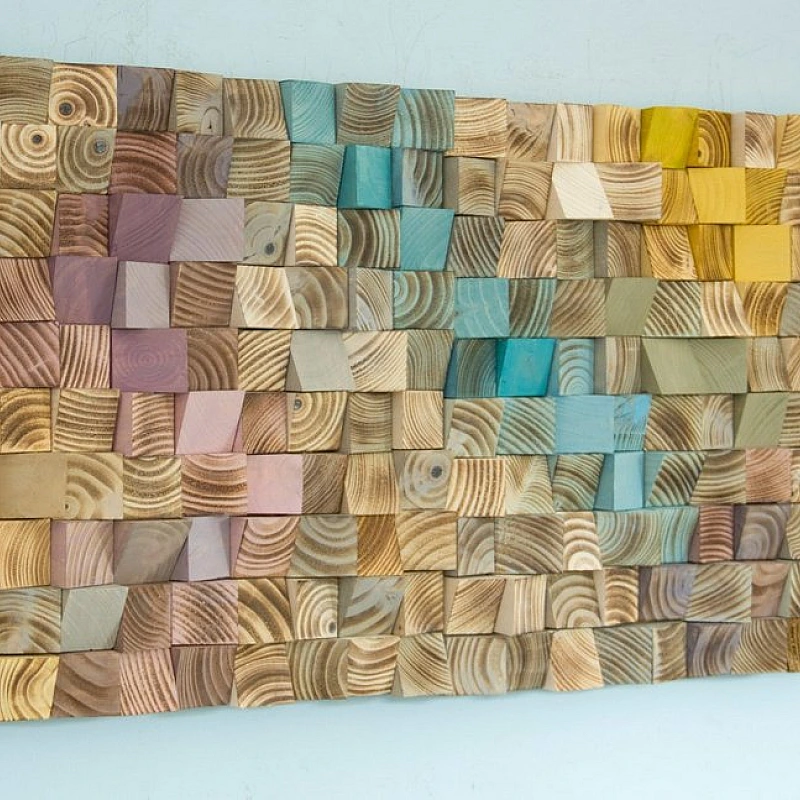 Kişiye Özel - Ahşap Vintage Renlerle Tablo