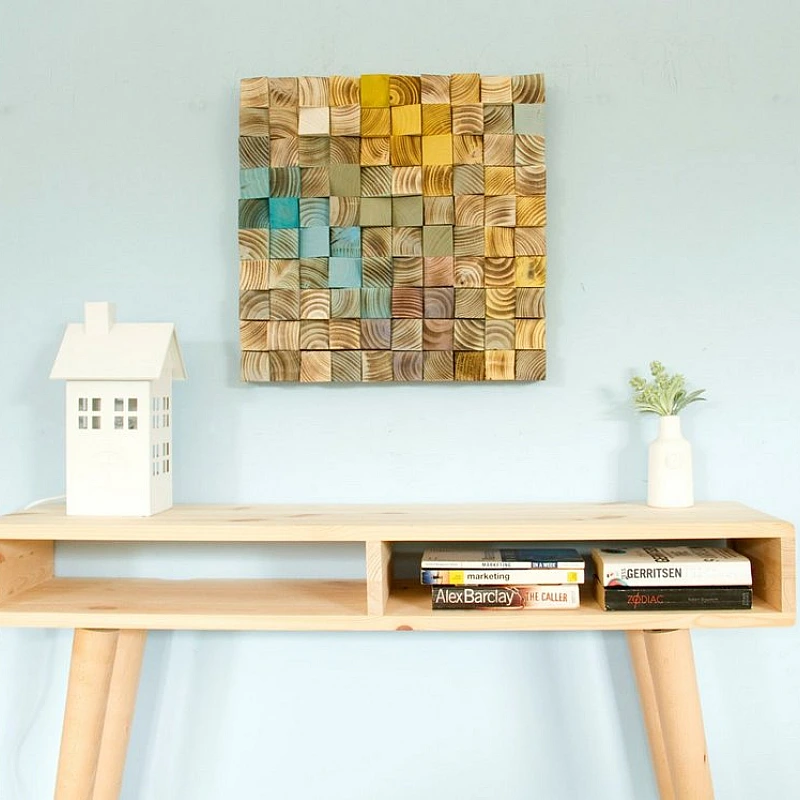 Kişiye Özel - Ahşap Vintage Renlerle Tablo