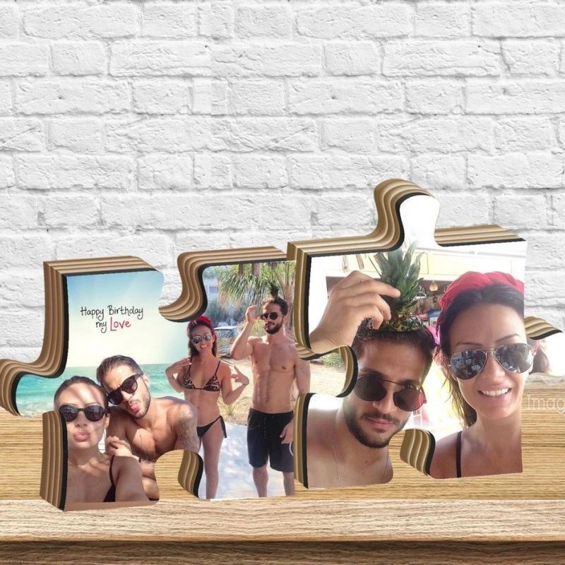 Kişiye Özel - Ahşap Puzzle Masaüstü Resimlik