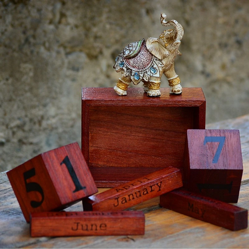 Kişiye Özel - Ahşap Sonsuz Takvim