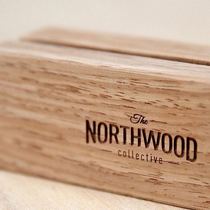 Kişiye Özel - Ahşap Masaüstü Holder Kartvizitlik