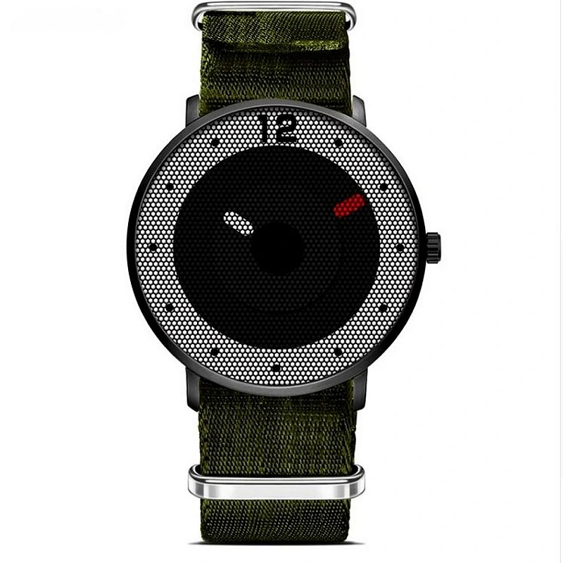 Cool Watch Saat - Siyah Kasa - Yeşil Kordon Cool Fashion Unisex