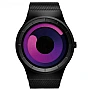Cool Watch Saat - Siyah Mat Kasa - Siyah Kordon CooL Galaxy S Mor Ekran Unisex
