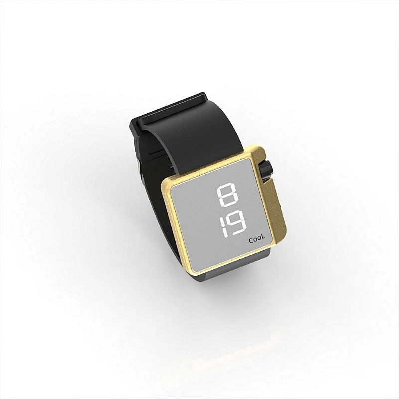 Cool Watch Saat - Gold Edition - Siyah Kayış Unisex