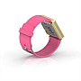 Cool Watch Saat - Gold Shiny Led Edition - Pembe Kayış Unisex