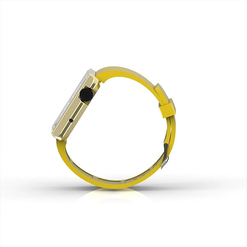 Cool Watch Saat - Gold Shiny Led Edition - Sarı Kayış Unisex