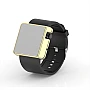 Cool Watch Saat - Gold Shiny Led Edition - Siyah Kayış Unisex