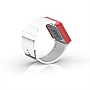 Cool Watch Saat - Kırmızı Edition - Beyaz Kayış Unisex
