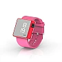 Cool Watch Saat - Kırmızı Edition - Pembe Kayış Unisex