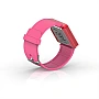 Cool Watch Saat - Kırmızı Edition - Pembe Kayış Unisex
