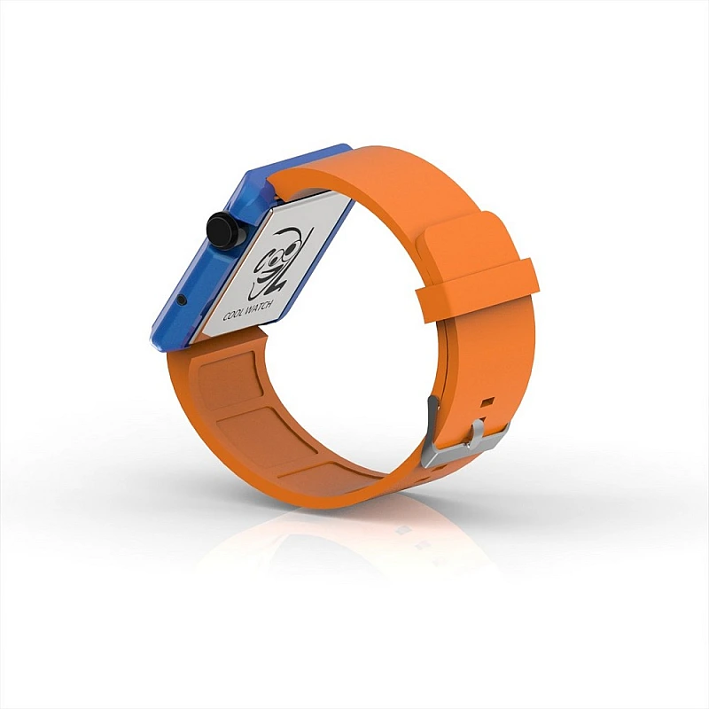 Cool Watch Saat - Mavi Edition - Turuncu Kayış Unisex