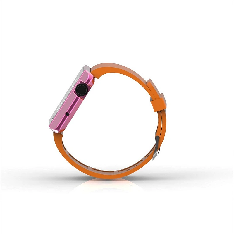 Cool Watch Saat - Pembe Edition - Turuncu Kayış Unisex