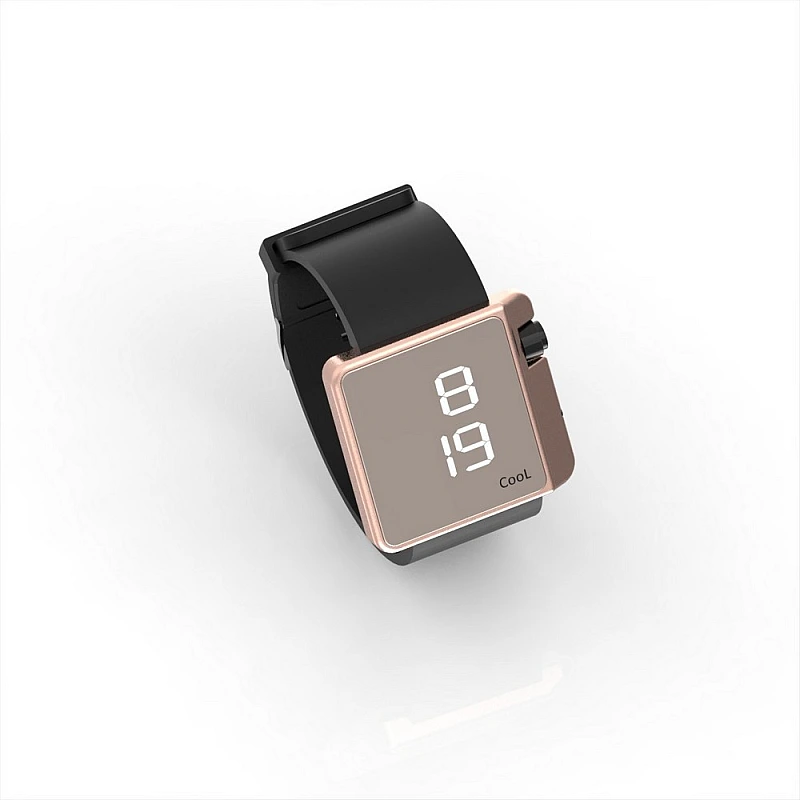 Cool Watch Saat - Rose Edition - Siyah Kayış Unisex
