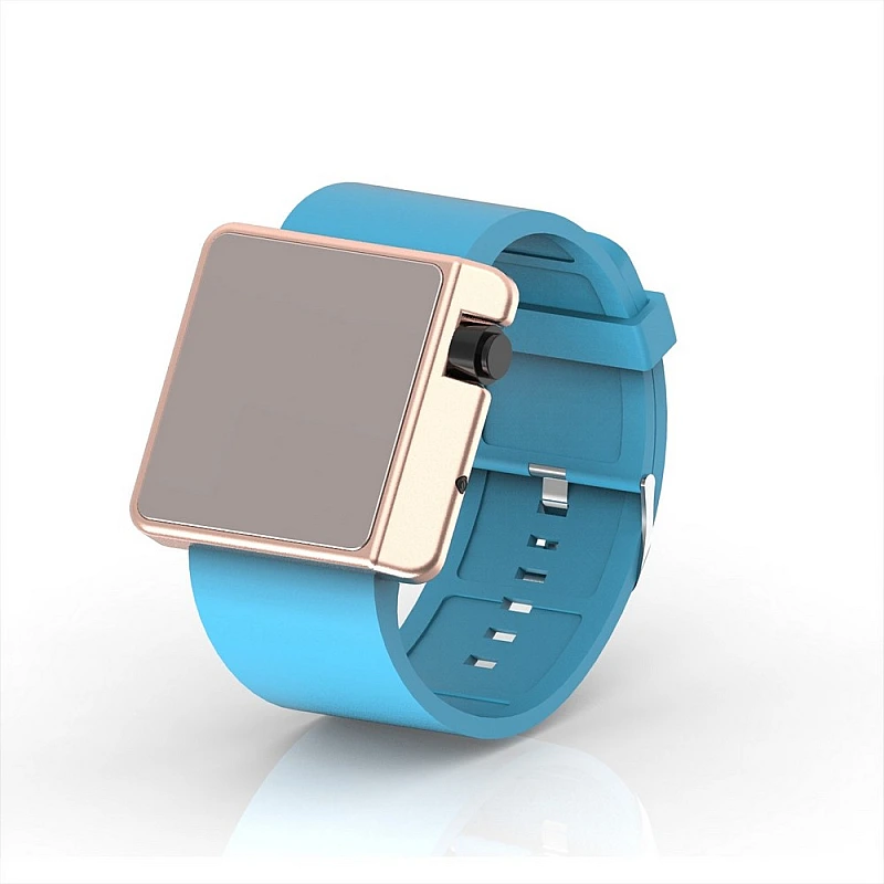 Cool Watch Saat - Rose Edition - Turkuaz Kayış Unisex