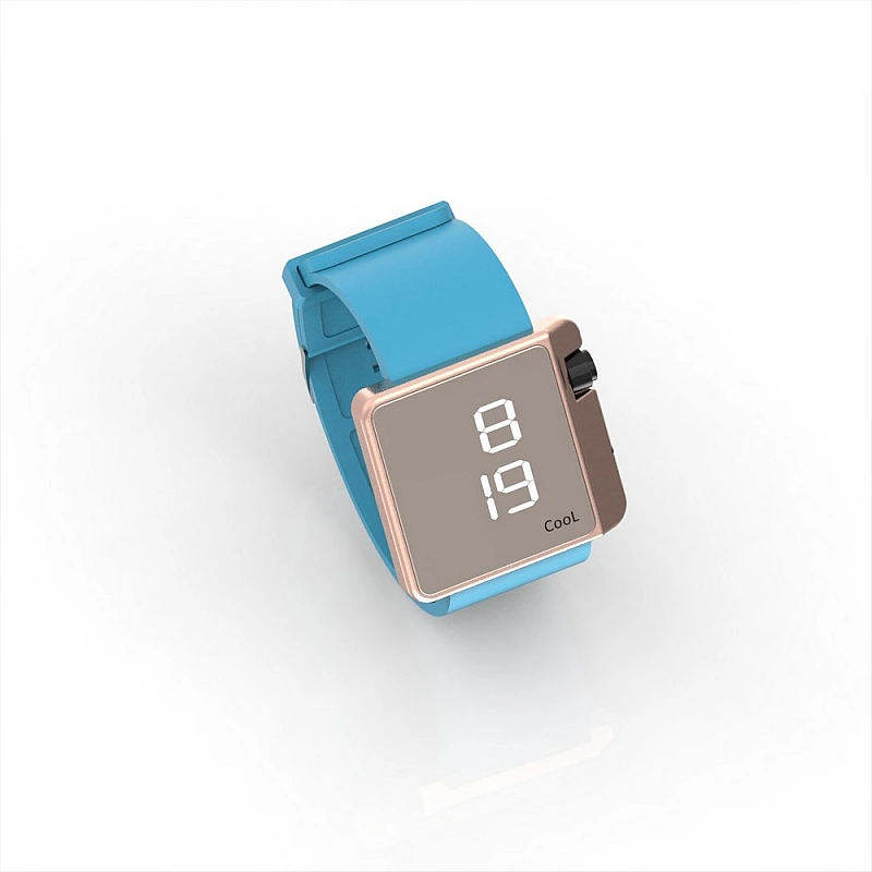 Cool Watch Saat - Rose Edition - Turkuaz Kayış Unisex