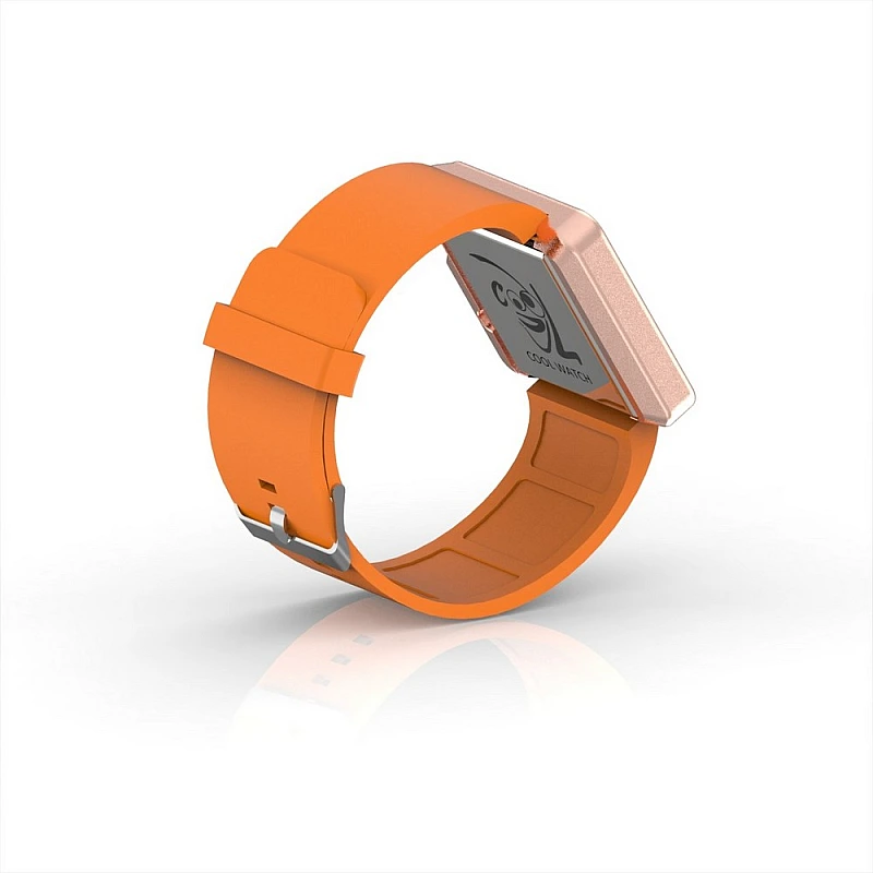 Cool Watch Saat - Rose Edition - Turuncu Kayış Unisex