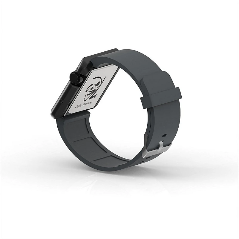 Cool Watch Saat - Siyah Edition - Gri Kayış Unisex