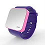 Cool Watch Saat - Pembe Led Kasa - Mor Kayış Unisex