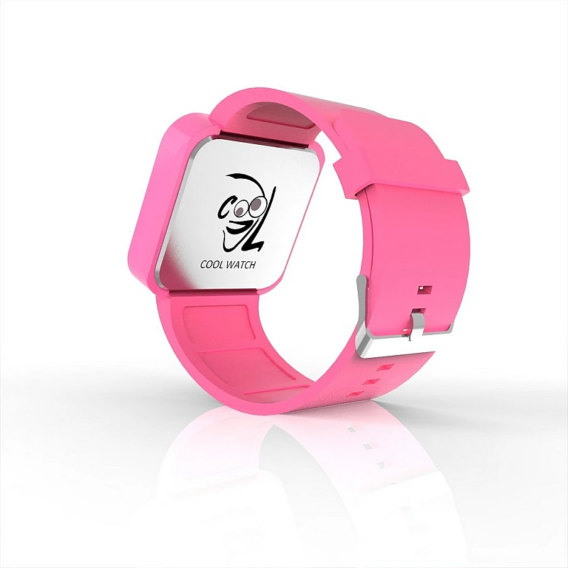 Cool Watch Saat - Pembe Led Kasa - Pembe Kayış Unisex