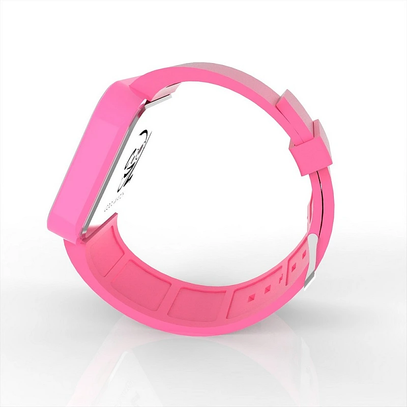 Cool Watch Saat - Pembe Led Kasa - Pembe Kayış Unisex