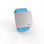 Cool Watch Saat - Pembe Led Kasa - Turkuaz Kayış Unisex