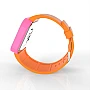 Cool Watch Saat - Pembe Led Kasa - Turuncu Kayış Unisex