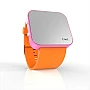Cool Watch Saat - Pembe Led Kasa - Turuncu Kayış Unisex