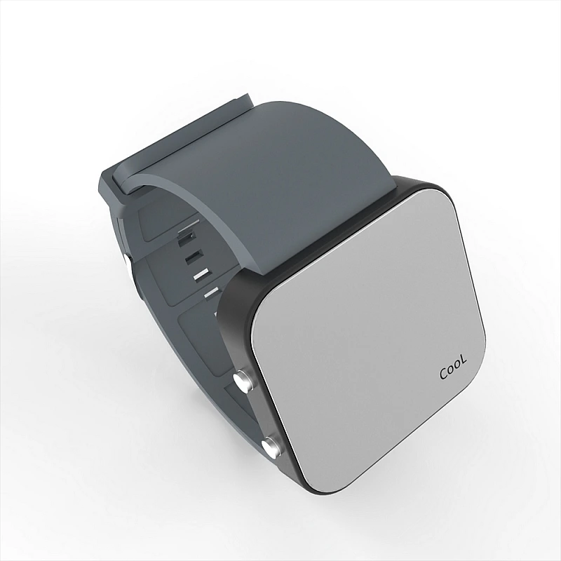 Cool Watch Saat - Siyah Led Kasa - Gri Kayış Unisex